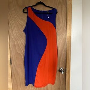 Colorblock Sleeveless Dress